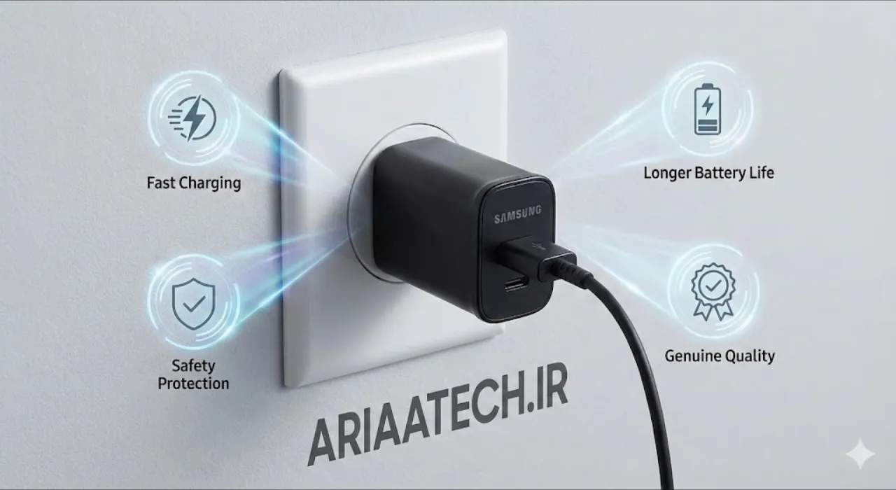 مقایسه کیفیت ساخت برد داخلی شارژر اصلی و تقلبی سامسونگ